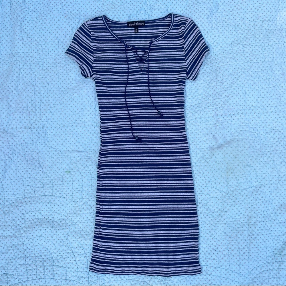 Y2K Striped Bodycon Dress by Derek Heart